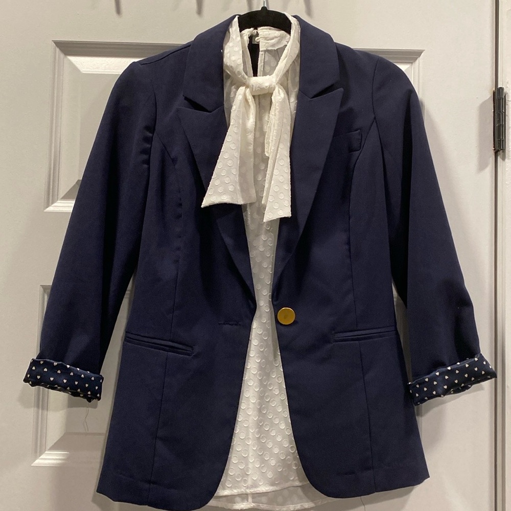 H&M polka dot blouse